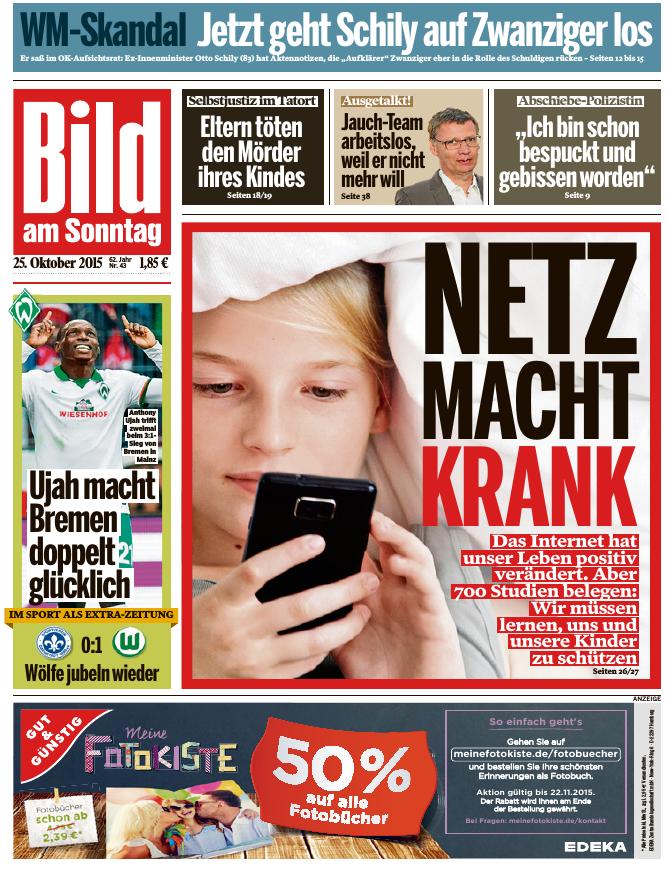 Bild am Sonntag 25.10.2015