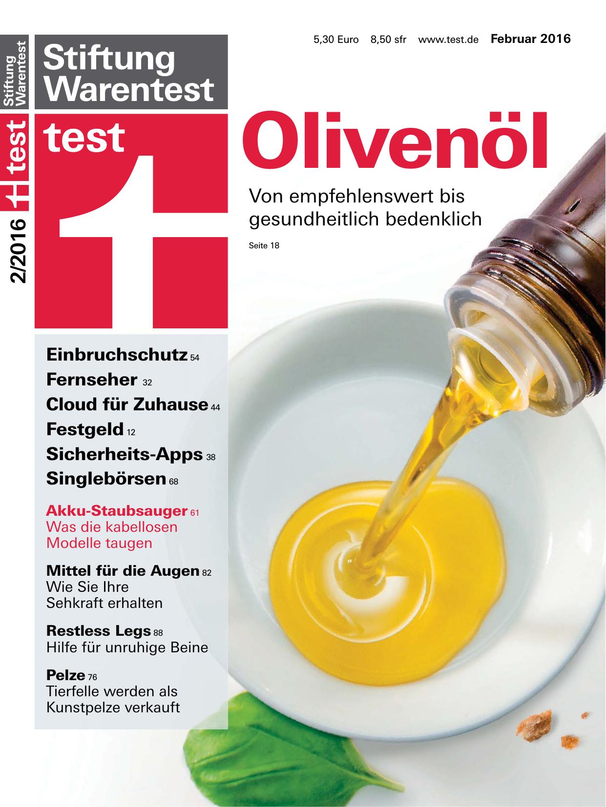 Stiftung Warentest Nr. 2/2016