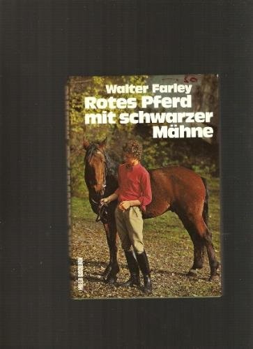 Rotes Pferd mit schwarzer Mähne