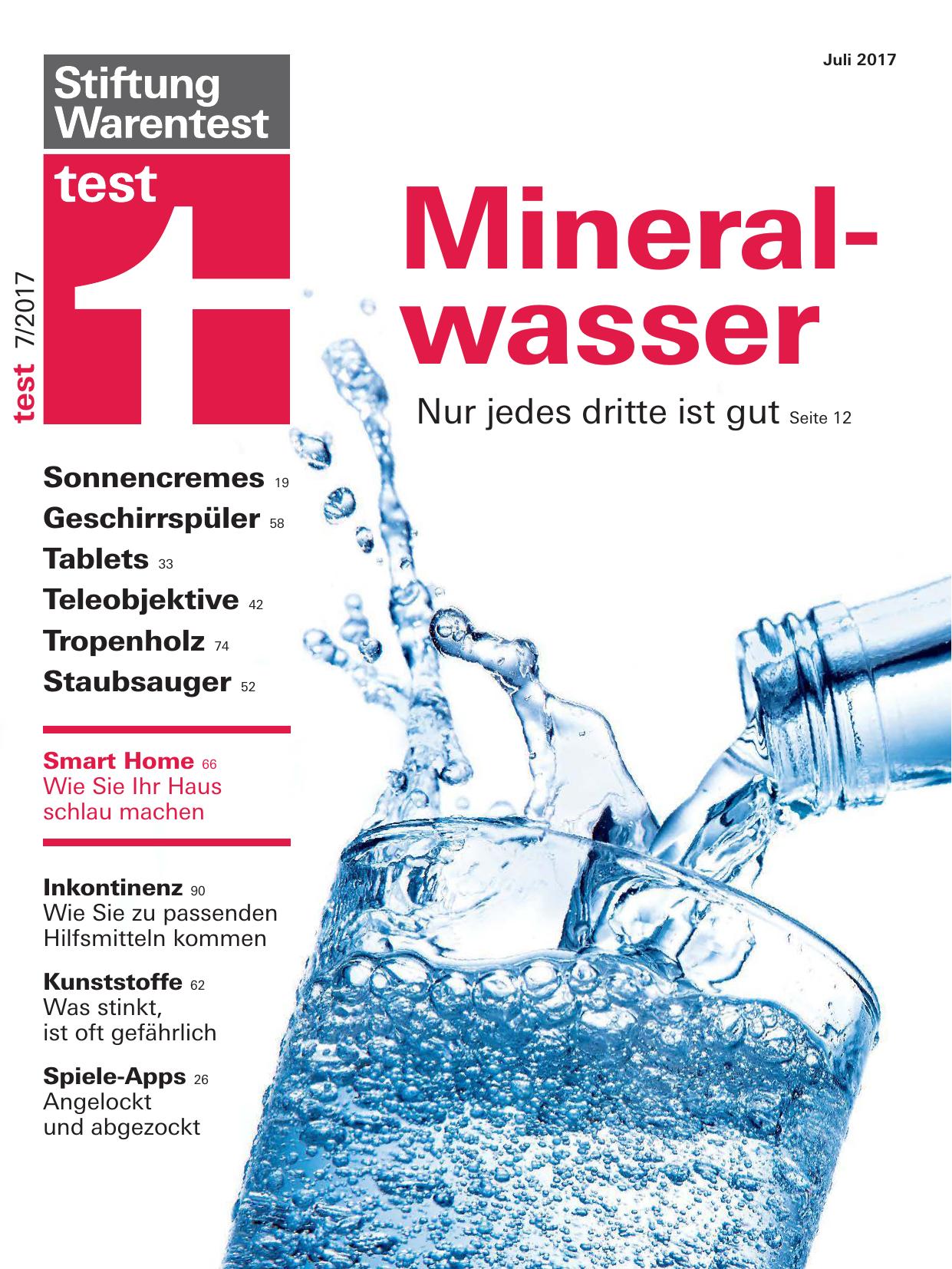 Stiftung Warentest Nr. 7/2017