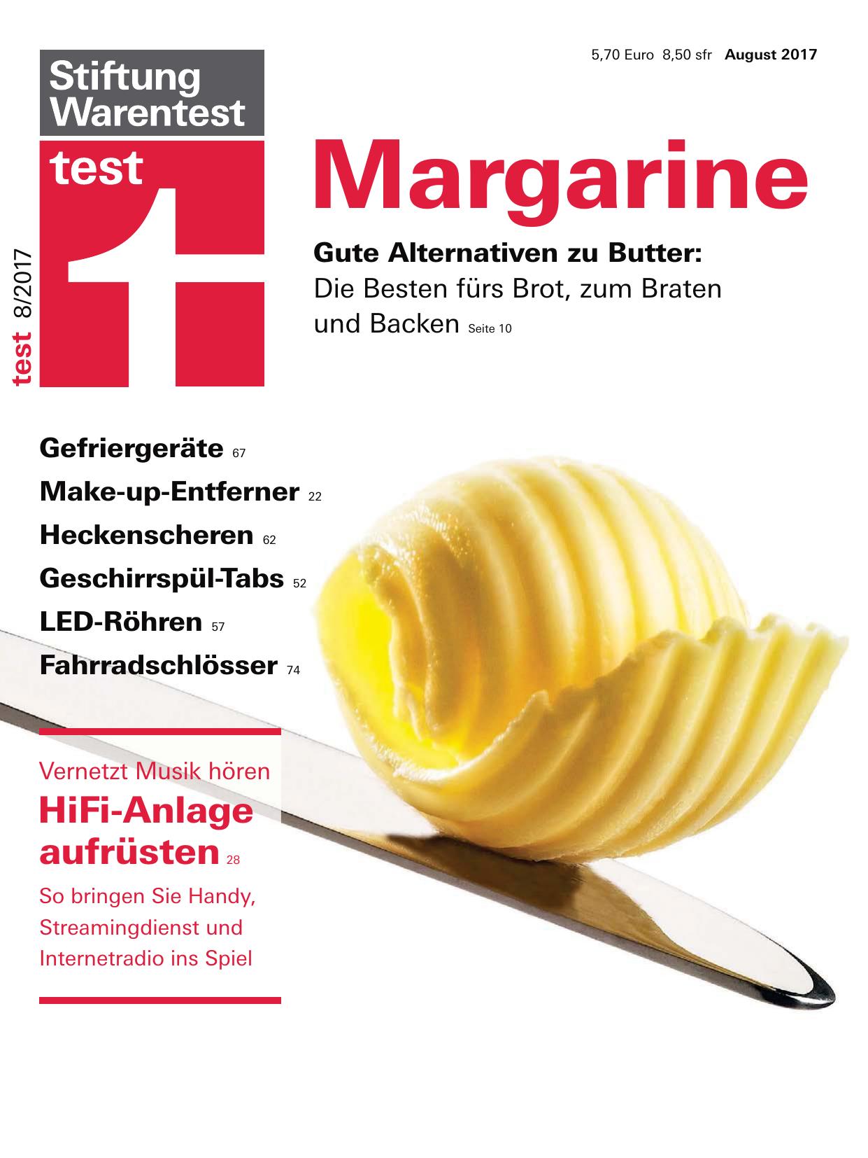 Stiftung Warentest Nr. 8/2017