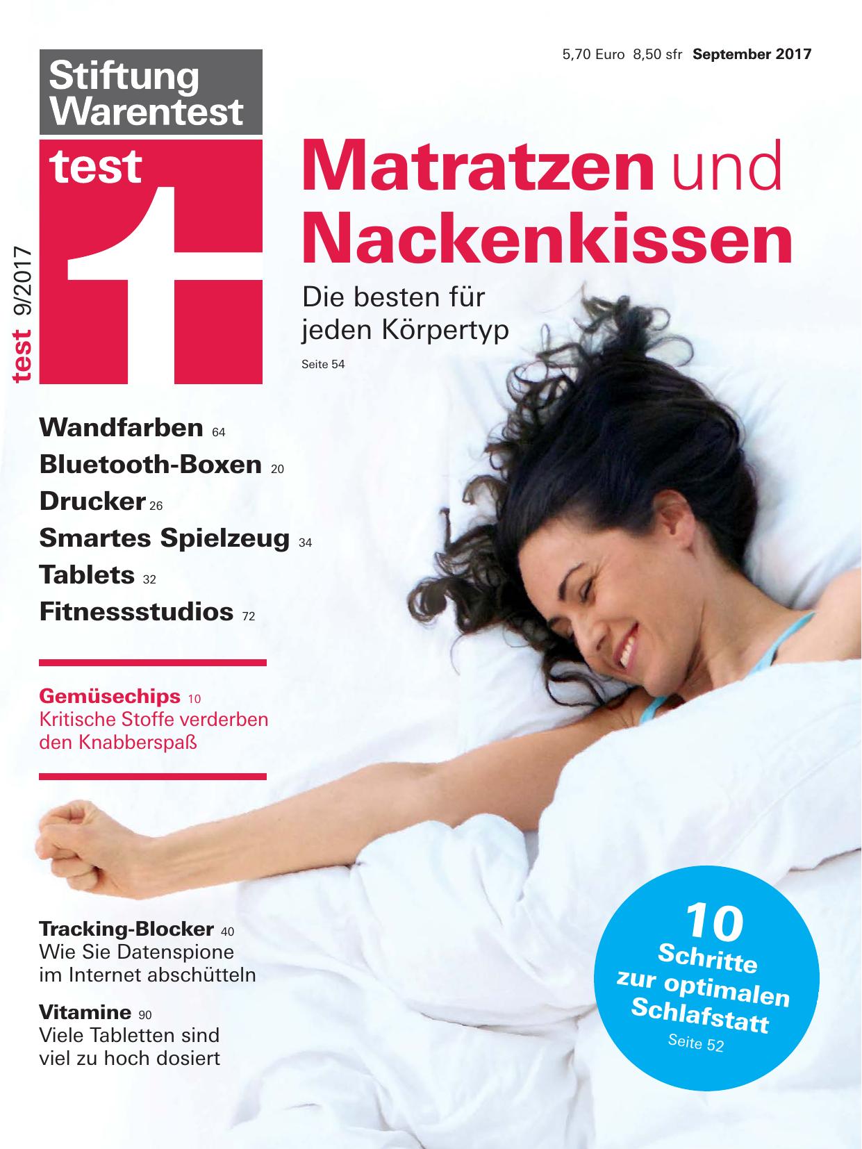 Stiftung Warentest Nr. 9/2017