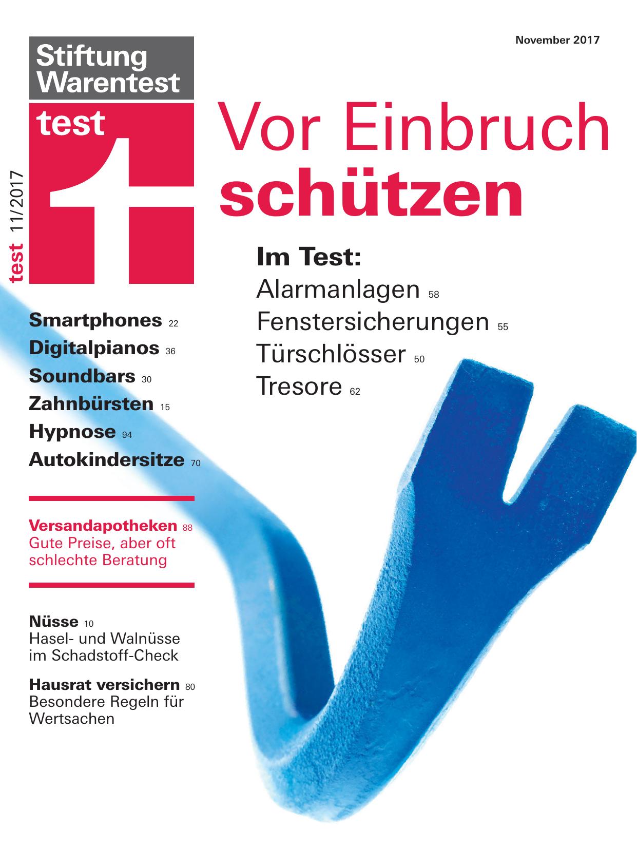 Stiftung Warentest Nr. 11/2017