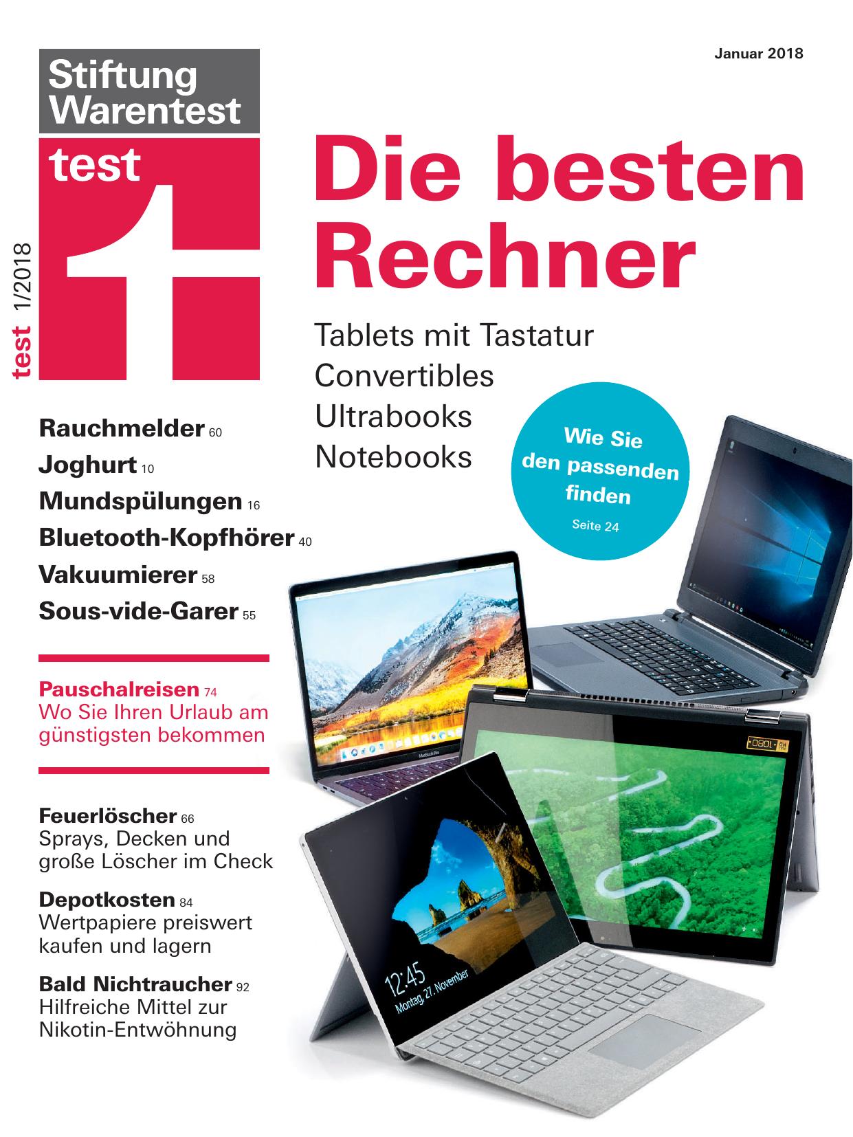 Stiftung Warentest Nr. 1/2018