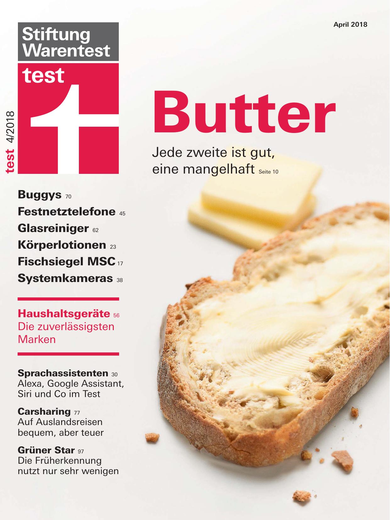 Stiftung Warentest Nr. 04/2018