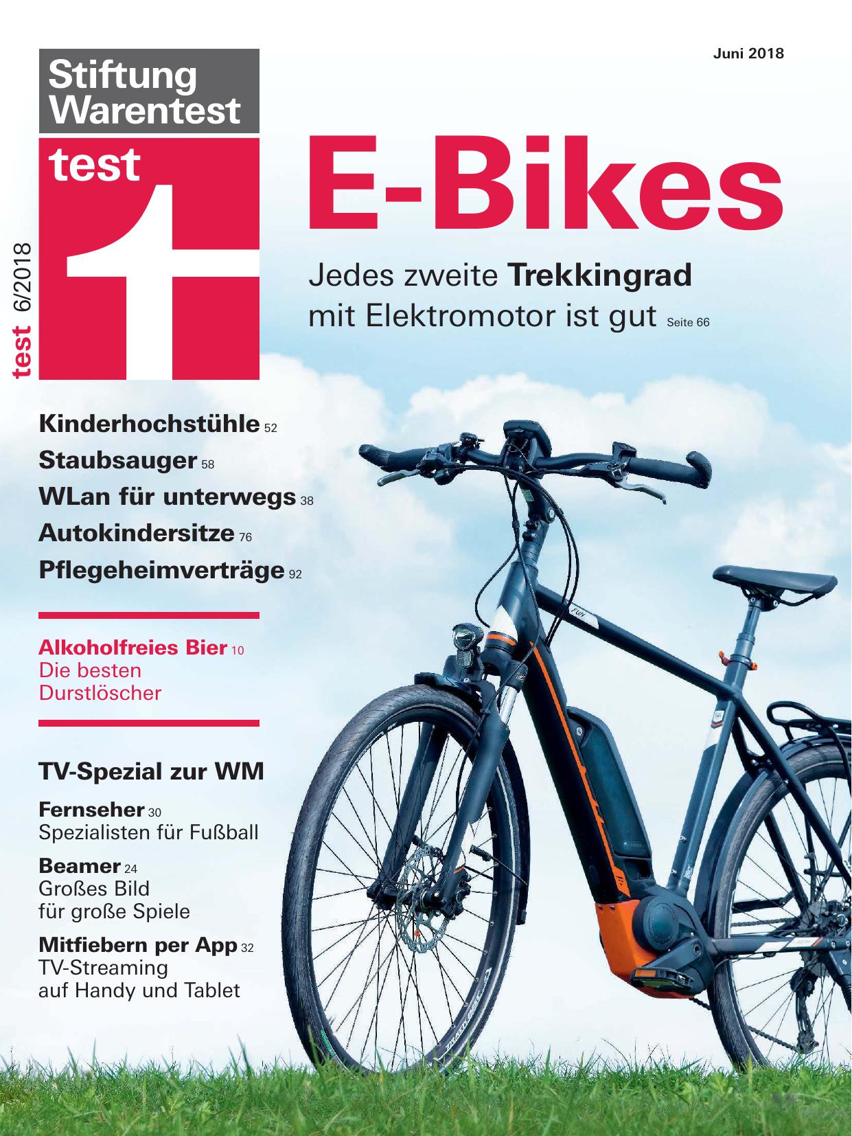 Stiftung Warentest Test Nr. 06/2018