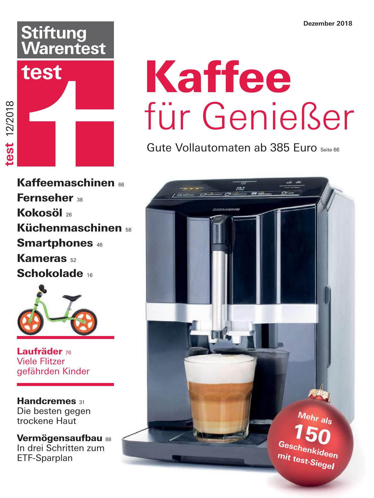 Stiftung Warentest Nr. 12/2018