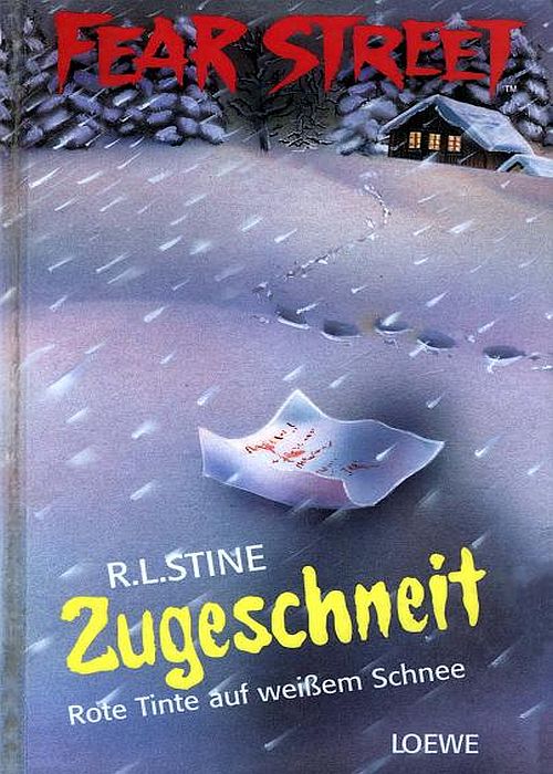 Zugeschneit: rote Tinte im weißen Schnee