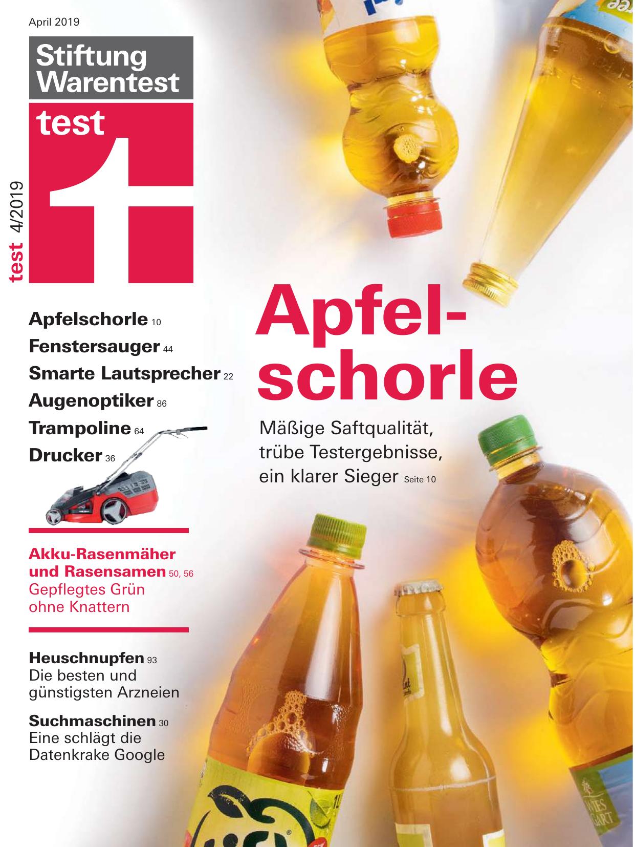 Stiftung Warentest Nr. 4/2019