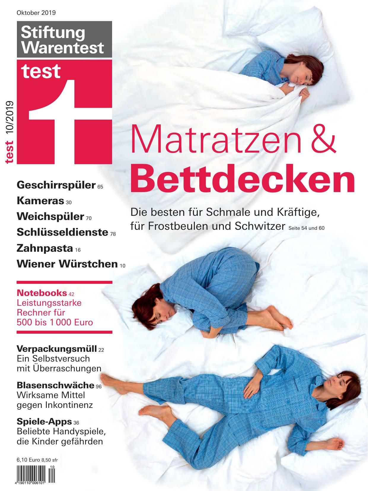 Stiftung Warentest Nr. 10/2019