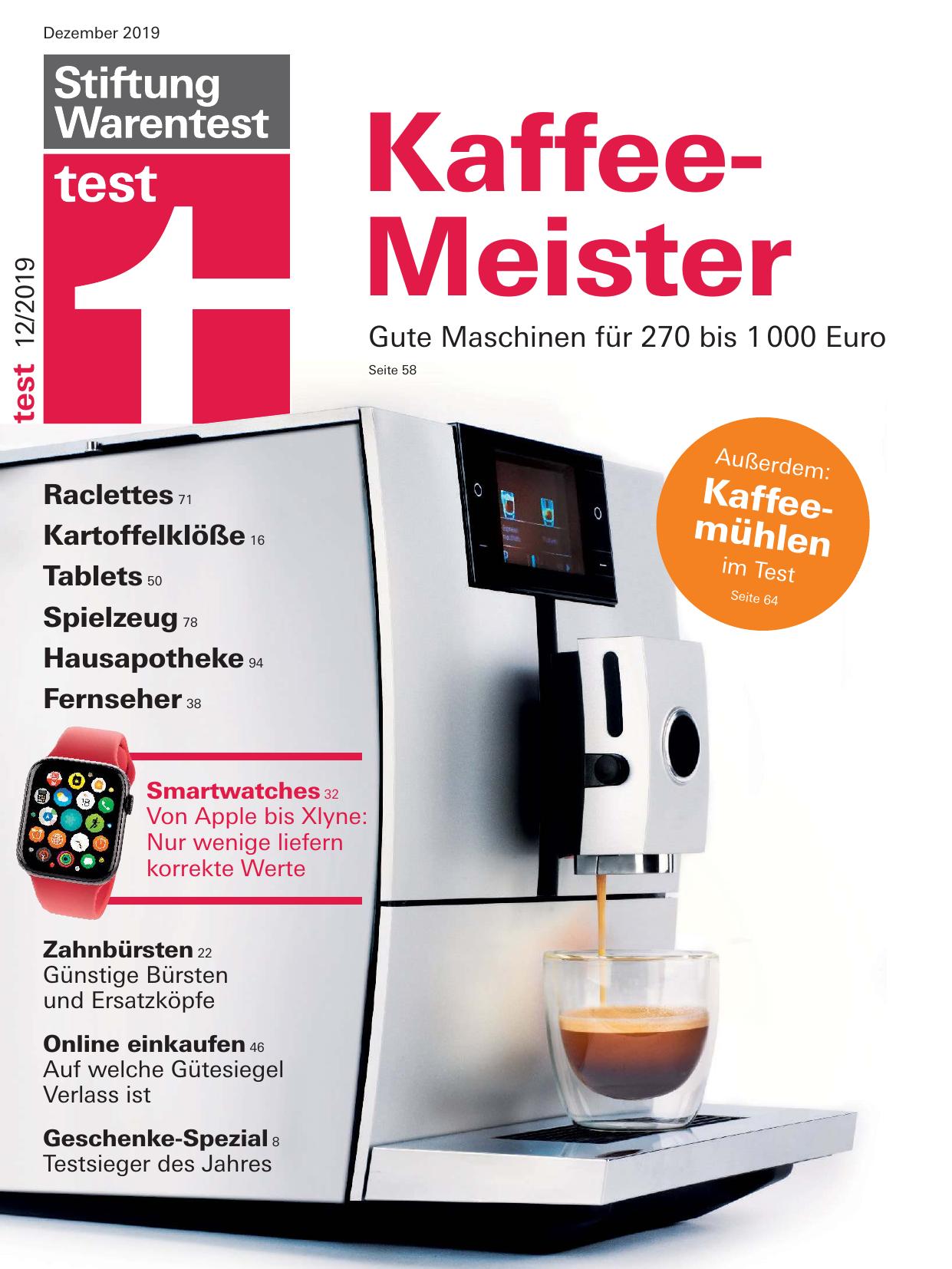 Stiftung Warentest Nr. 12/2019