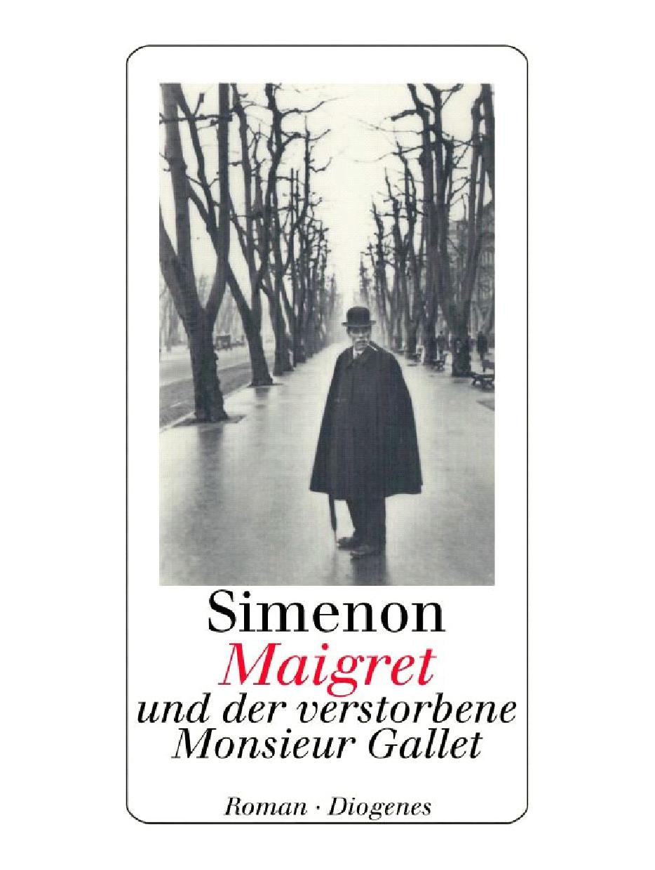 Maigret und der verstorbene Monsieur Gallet