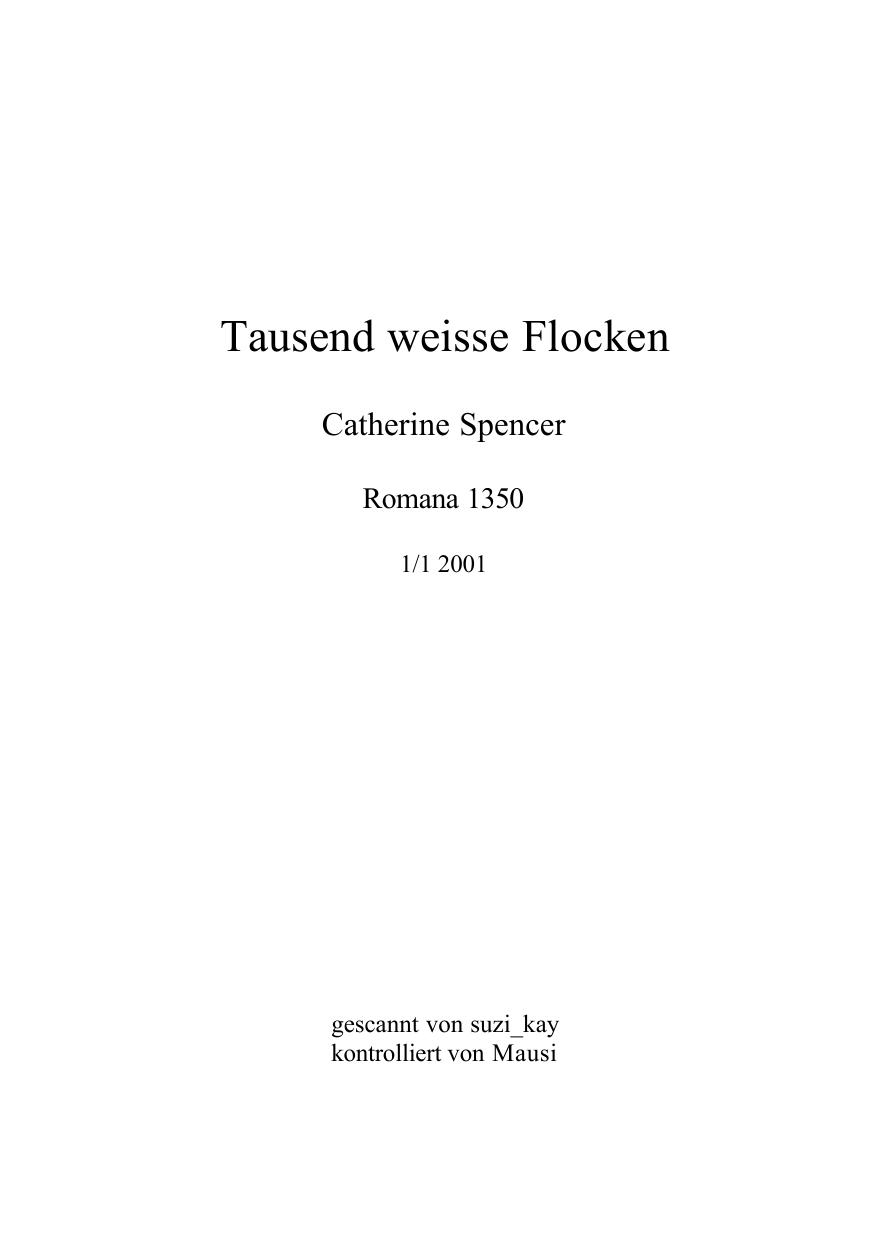 Tausend weisse Flocken