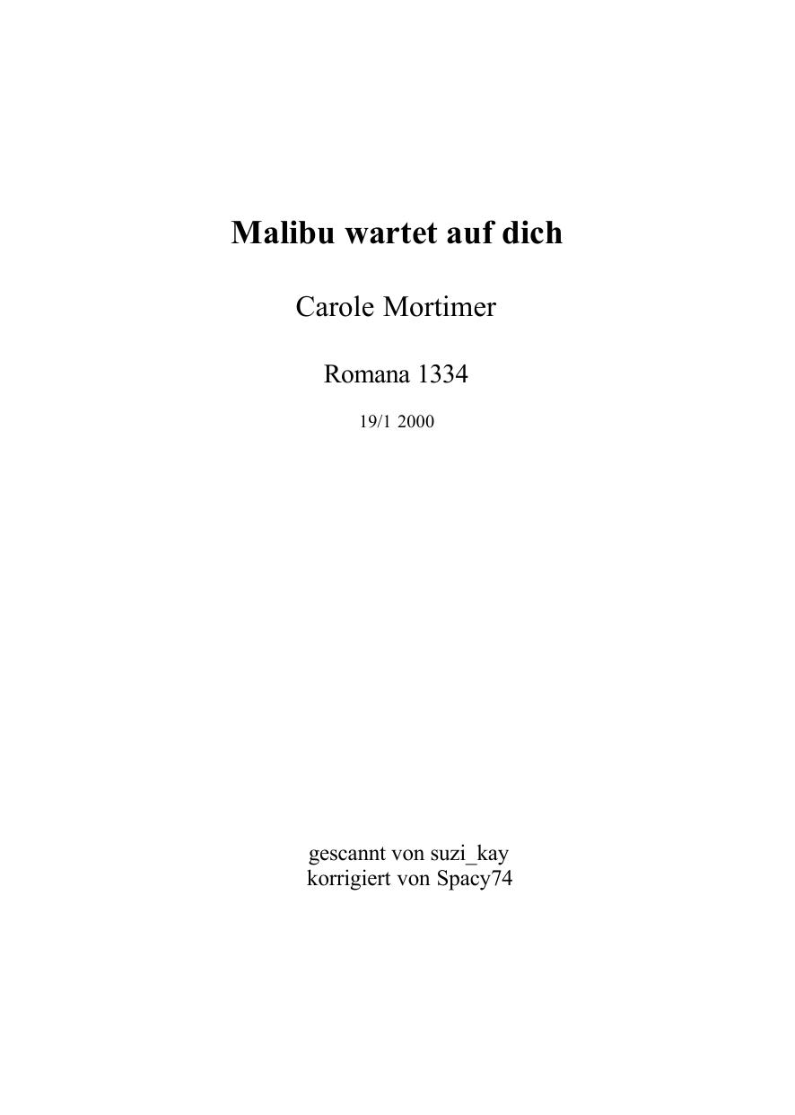 Malibu wartet auf dich