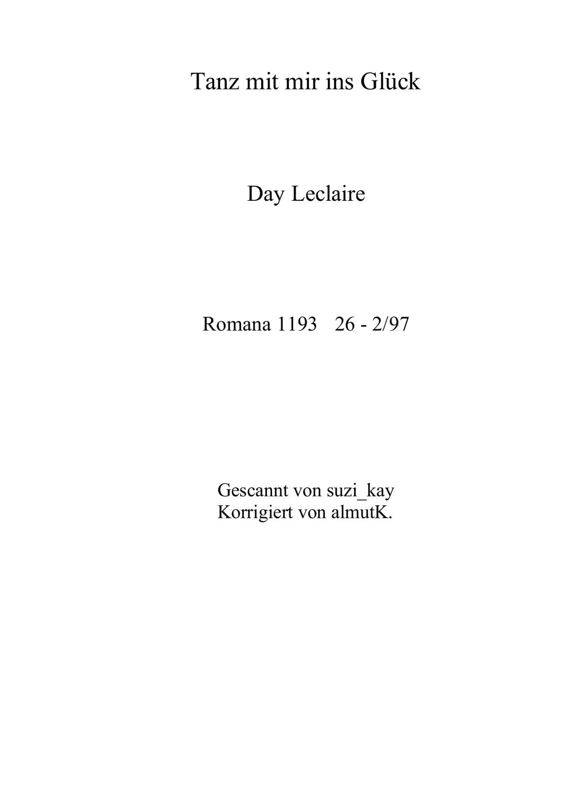 Tanz mit mir ins Glueck