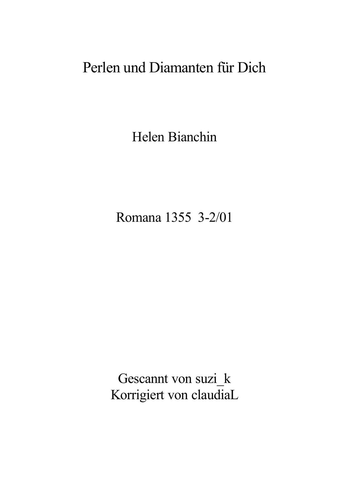 Perlen und Diamanten fuer Dich