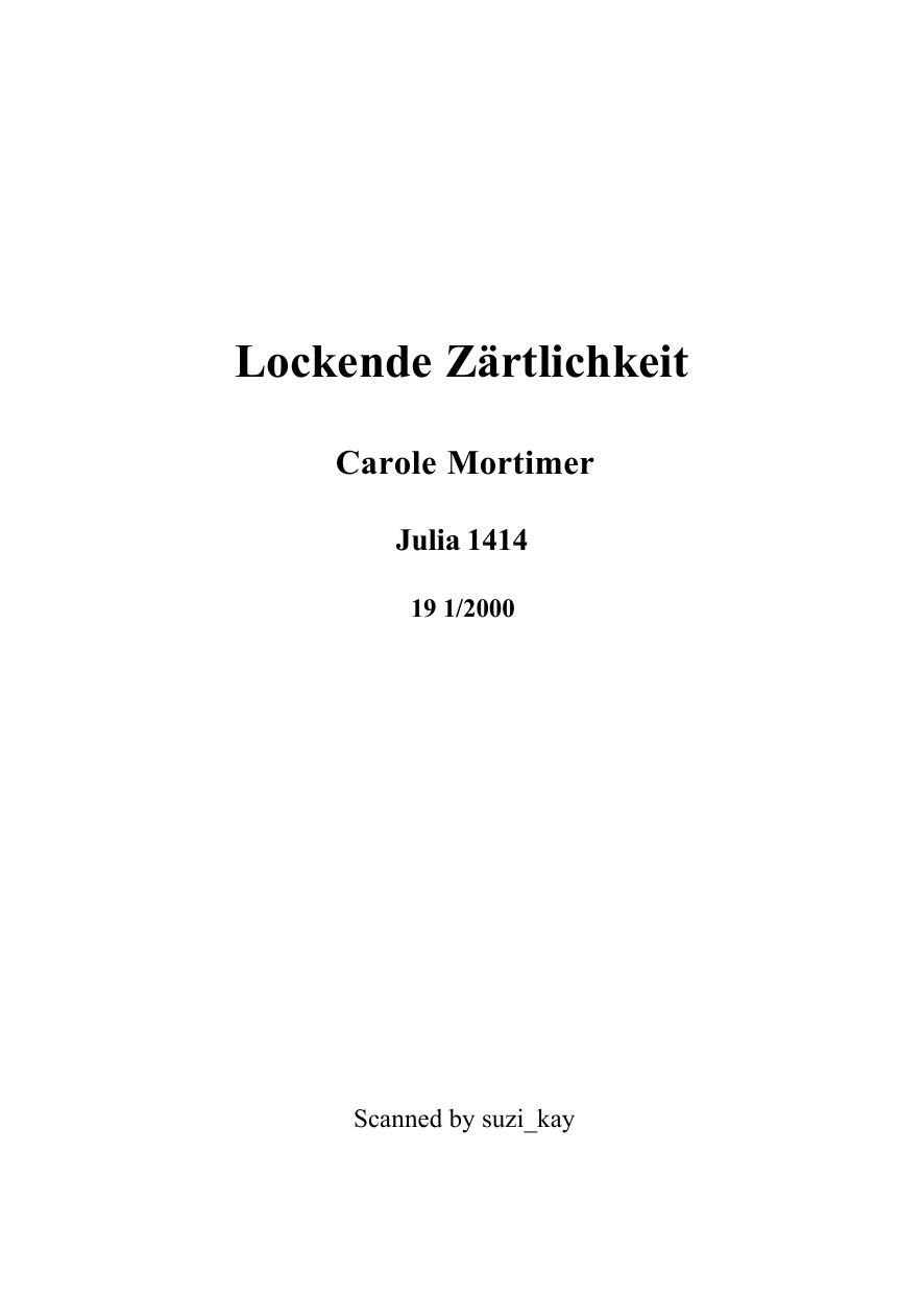 Lockende Zaertlichkeit