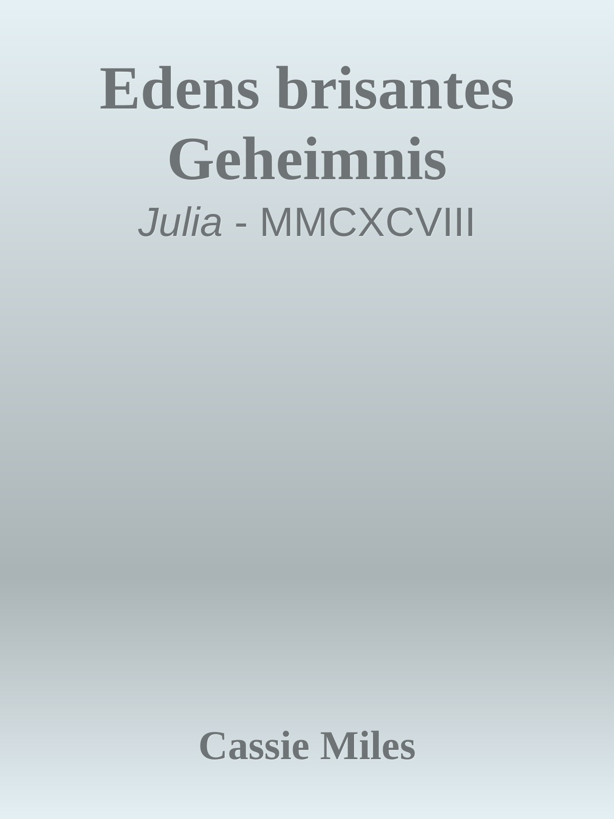 Edens brisantes Geheimnis