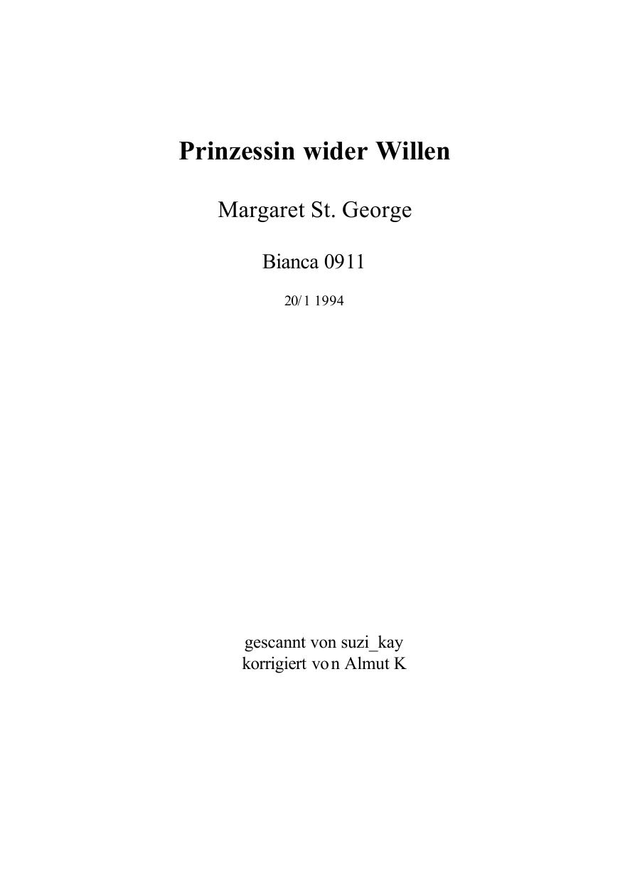 Prinzessin wider Willen