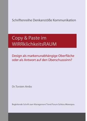 Copy & Paste im WIRRklichkeitsRAUM - Design als markenunabhängige Oberfläche oder als Antwort auf den Überschusssinn?