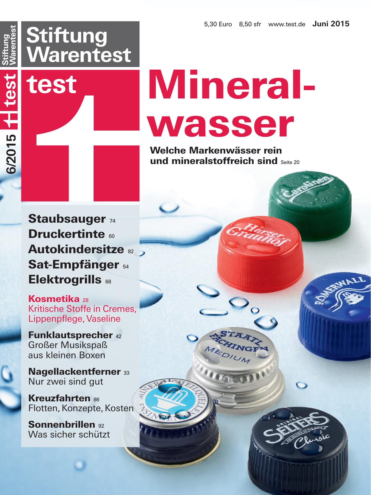 Stiftung Warentest Nr. 6/2015