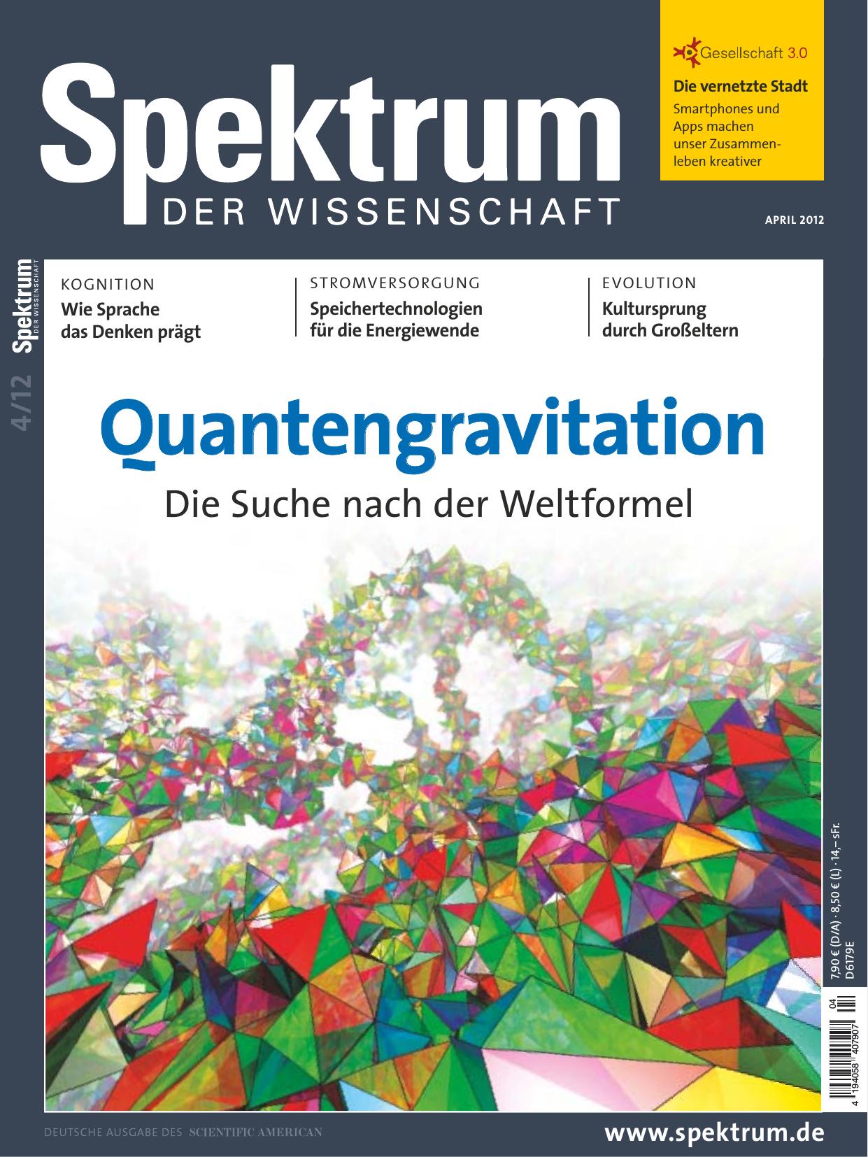 Spektrum der Wissenschaft Nr. 04/2012