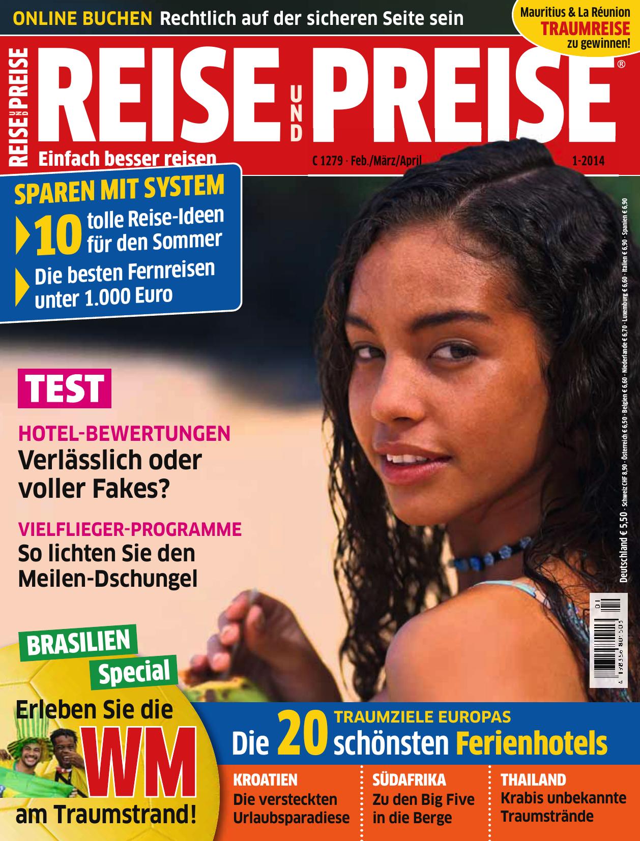Reise und Preise Magazin Nr. 1/2014