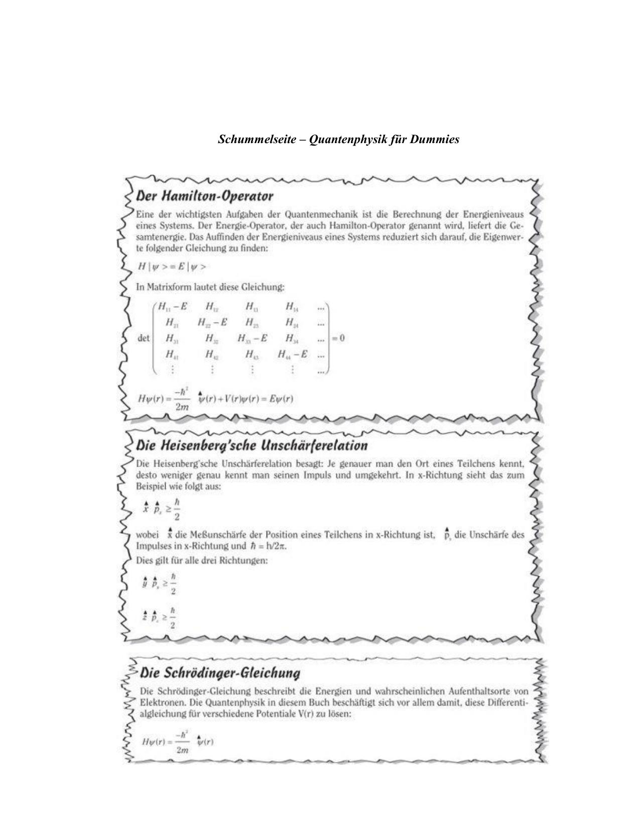 Quantenphysik für Dummies