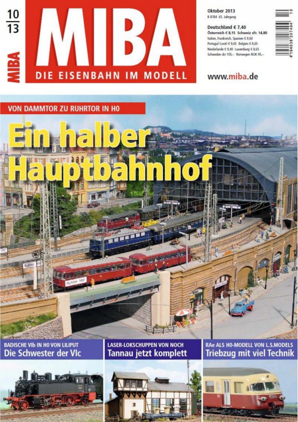 MIBA - Die Eisenbahn im Modell Nr. 10/2013