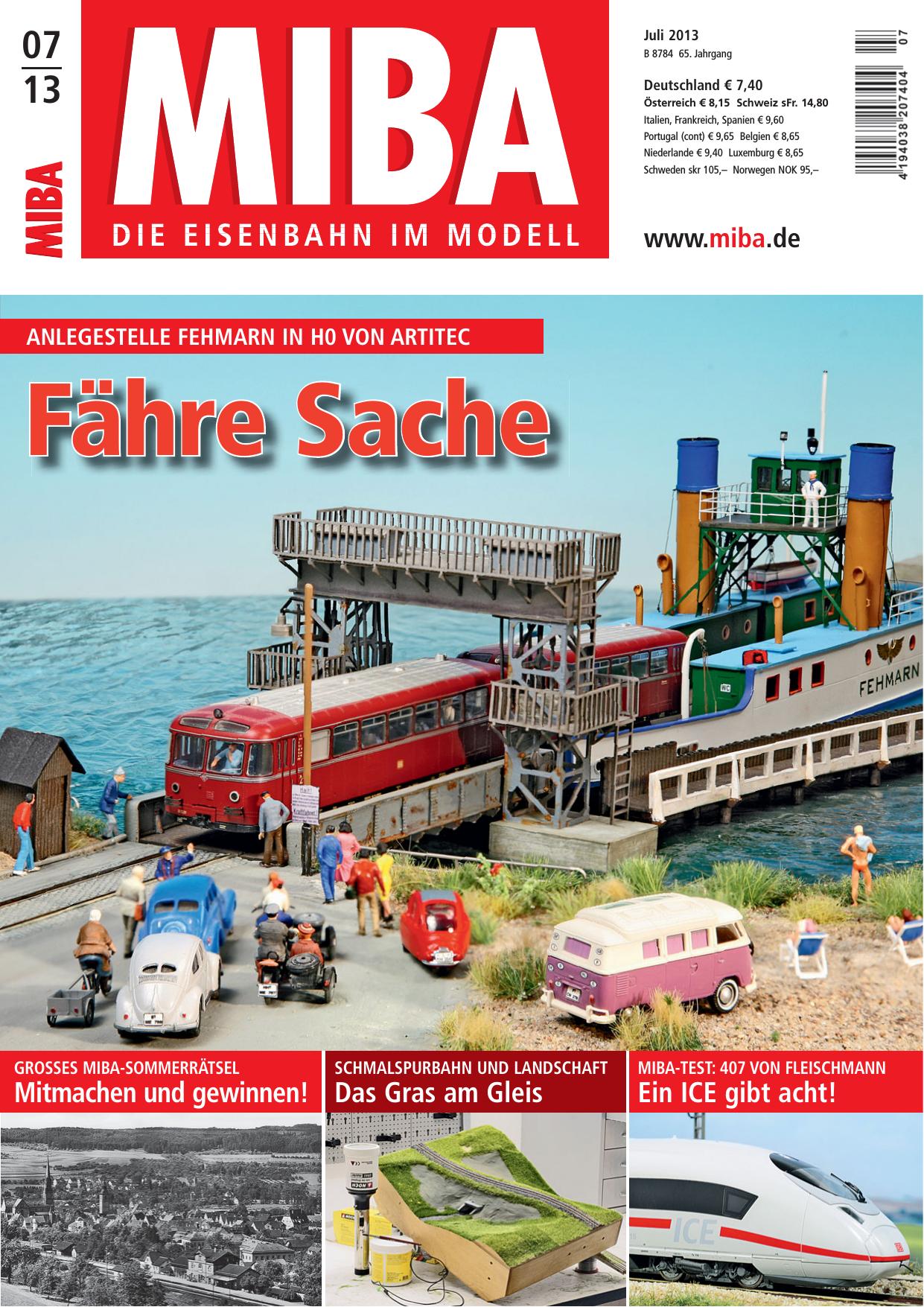 MIBA - Die Eisenbahn im Modell Nr. 7/2013