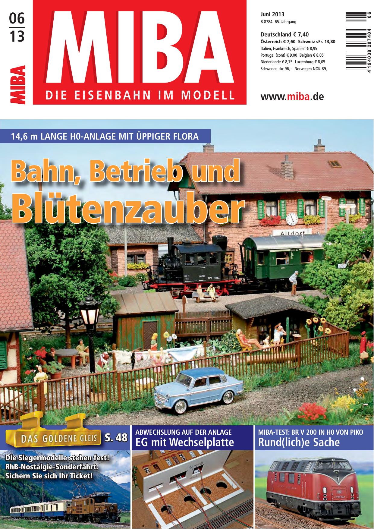 MIBA - Die Eisenbahn im Modell Nr. 6/2013