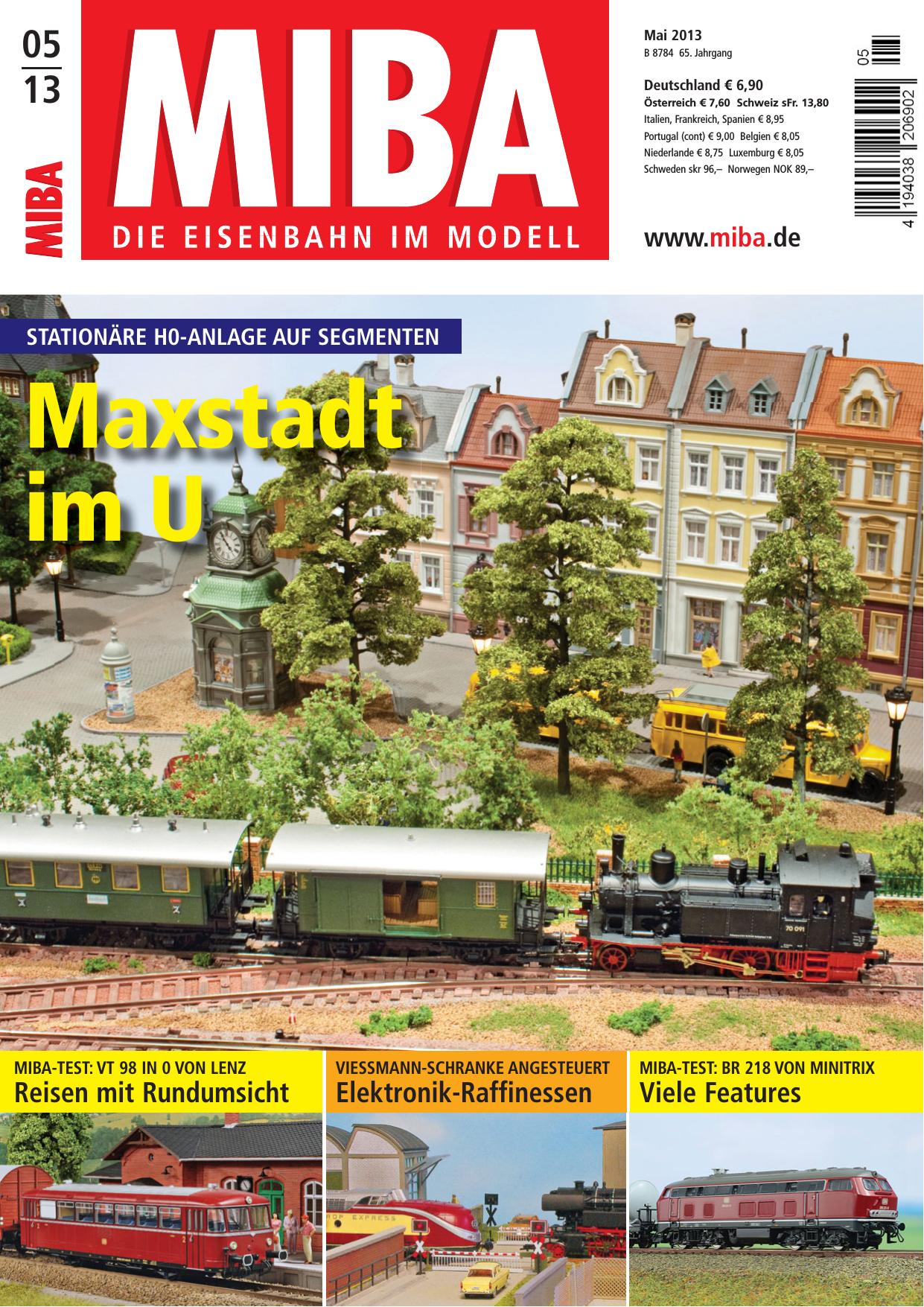 MIBA - Die Eisenbahn im Modell Nr. 5/2013