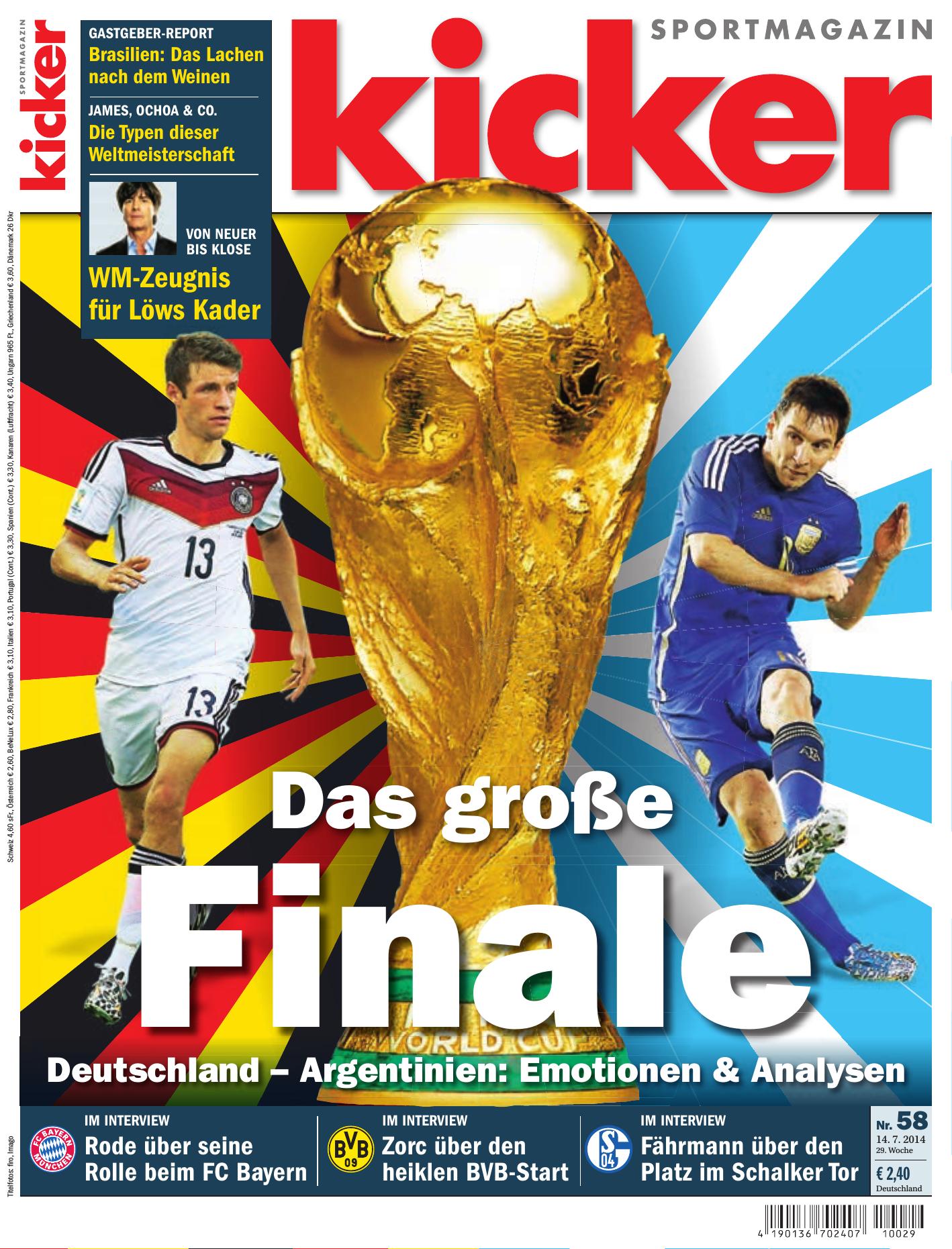 Kicker Nr. 58/2014