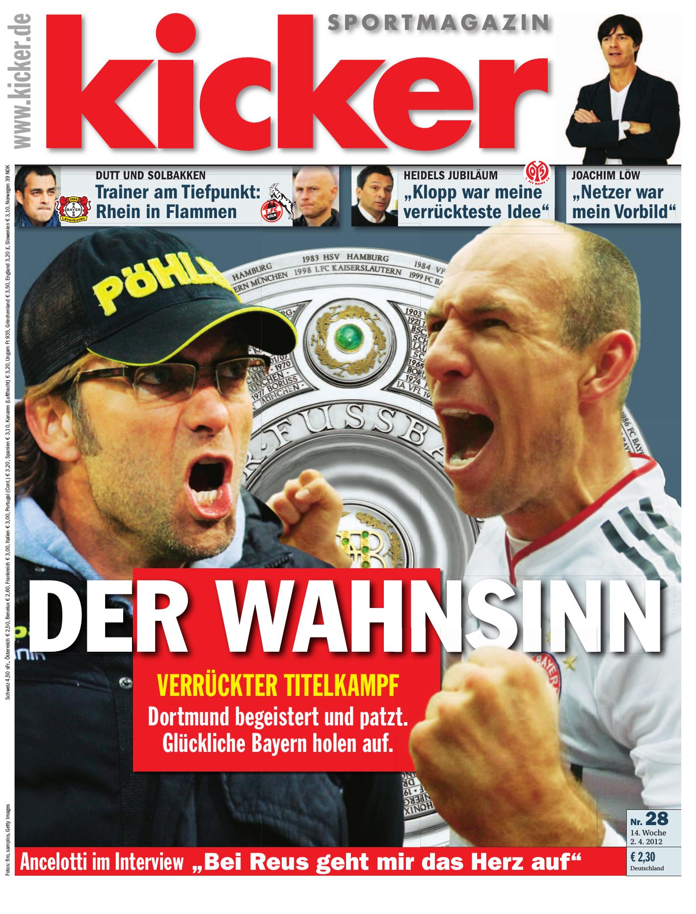 kicker magazin nr. 28 vom 02 april 2012