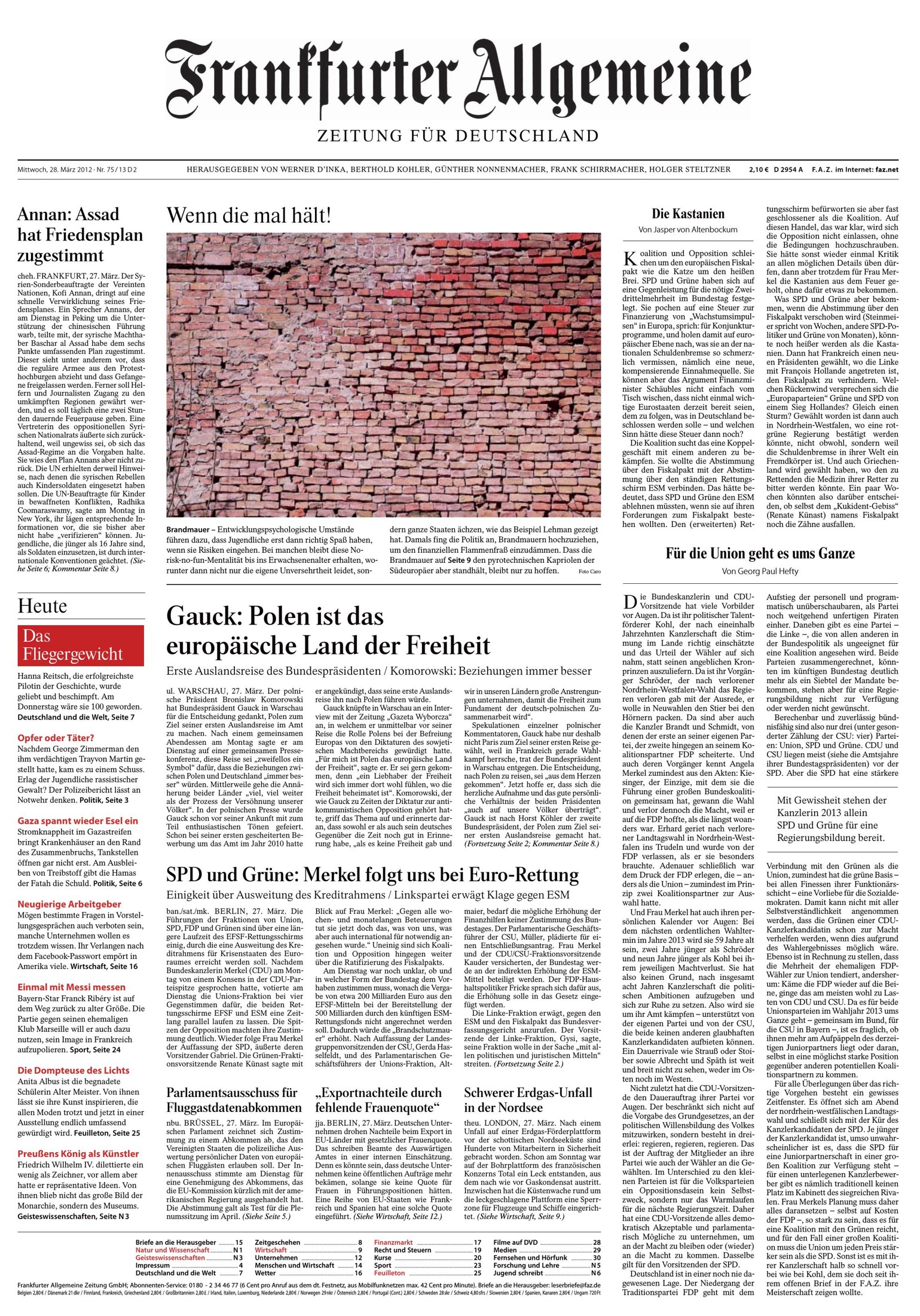 frankfurter allgemeine zeitung vom 28 maerz 2012