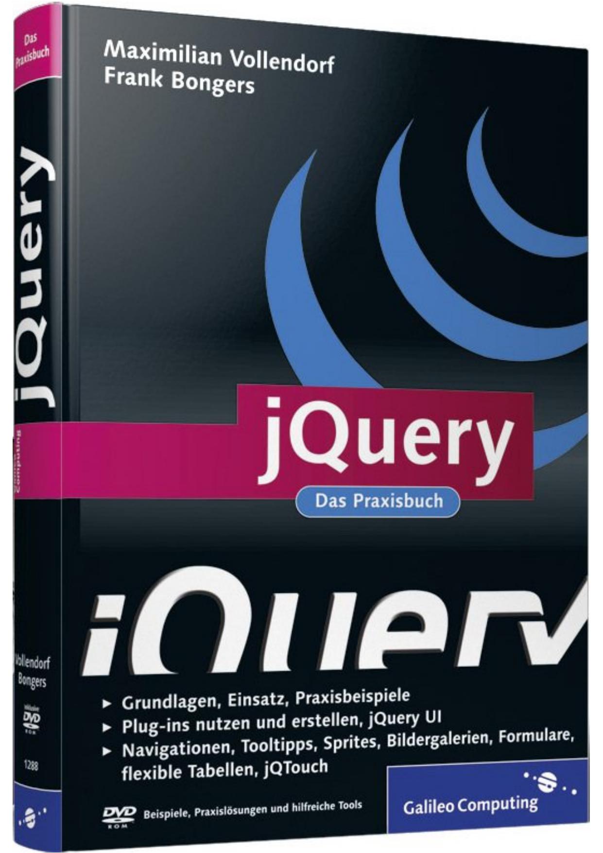 frank bongers maximilian vollendorf jquery das praxisbuch darkness