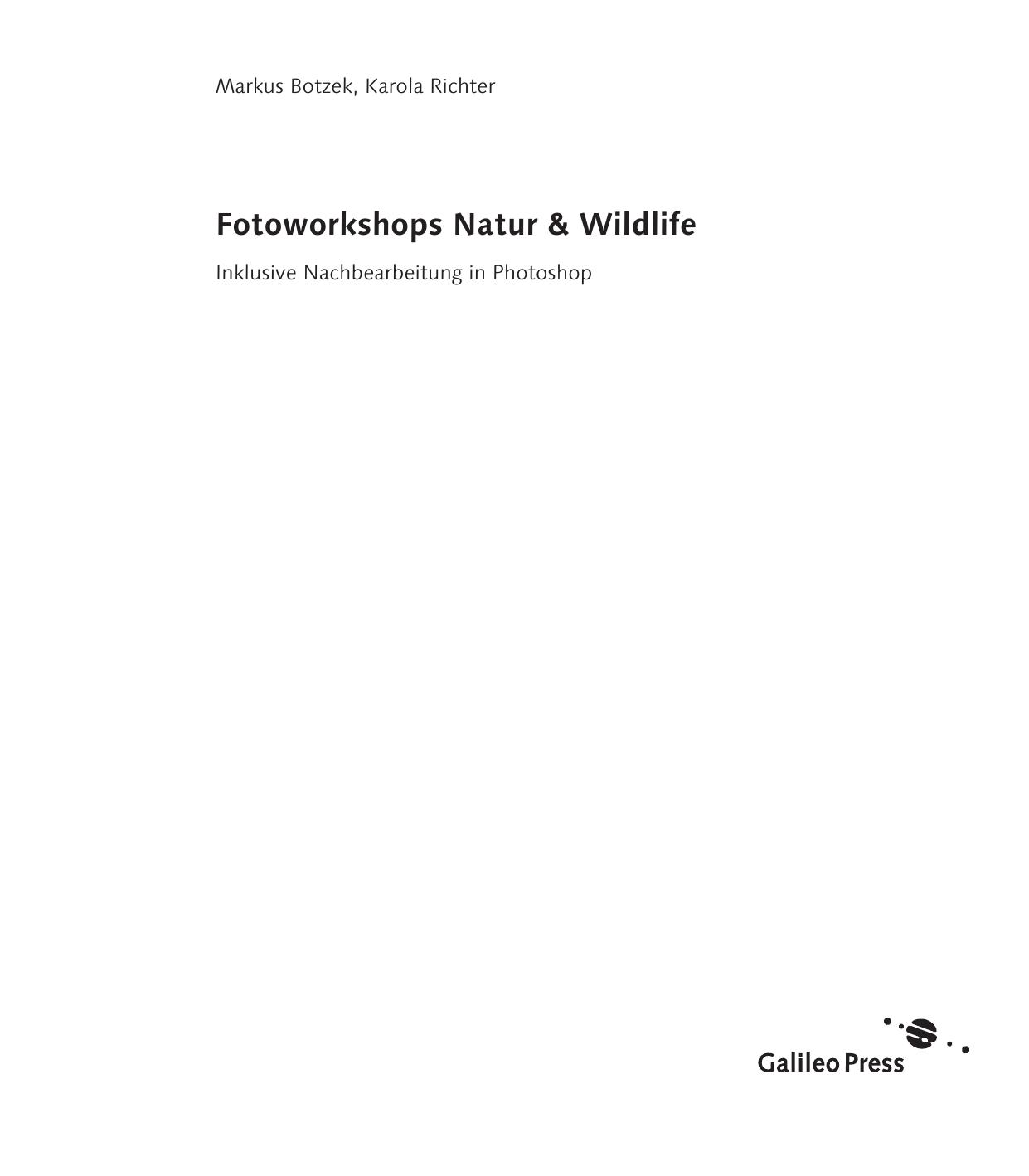 Fotoworkshops Natur & Wildlife