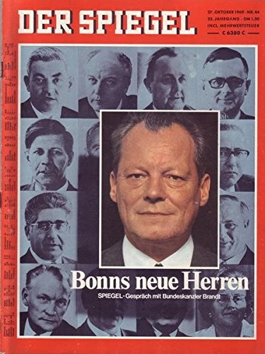 Der Spiegel Nr. 44/1969 27.10.1969 Bonns neue Herren Spiegel-Gespräch mit Bundeskanzler Brandt