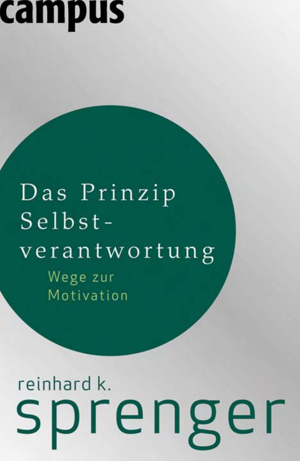 Das Prinzip der Selbstverantwortung