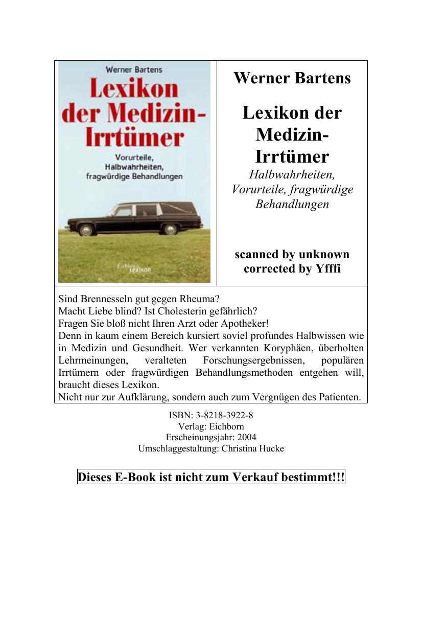 Lexikon der Medizin-Irrtümer