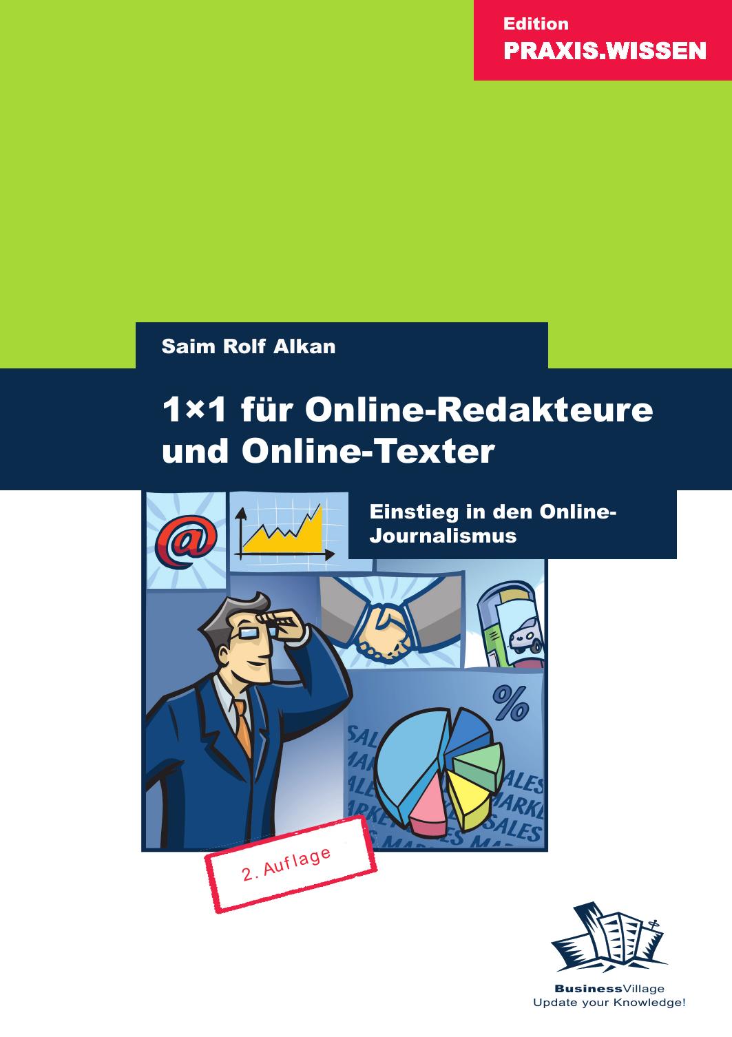 1x1 für Online-Redakteure und Online-Texter: Einstieg in den Online-Journalismus