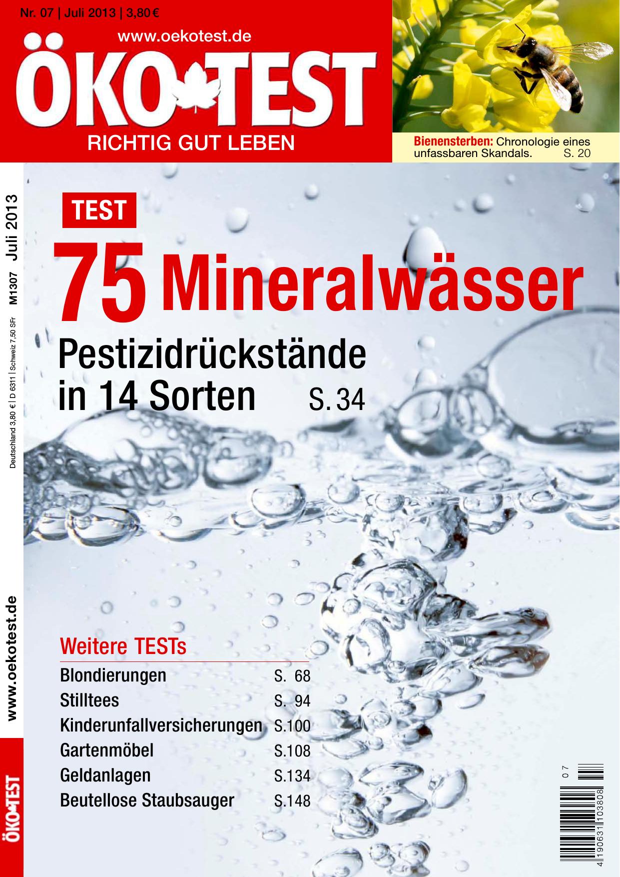 Öko Test Nr. 07/2013