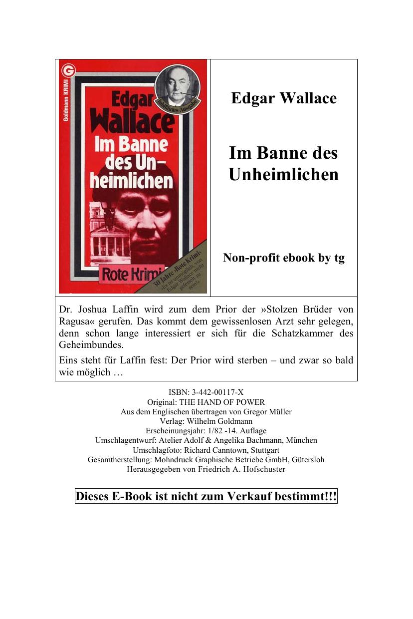 Im Banne des Unheimlichen